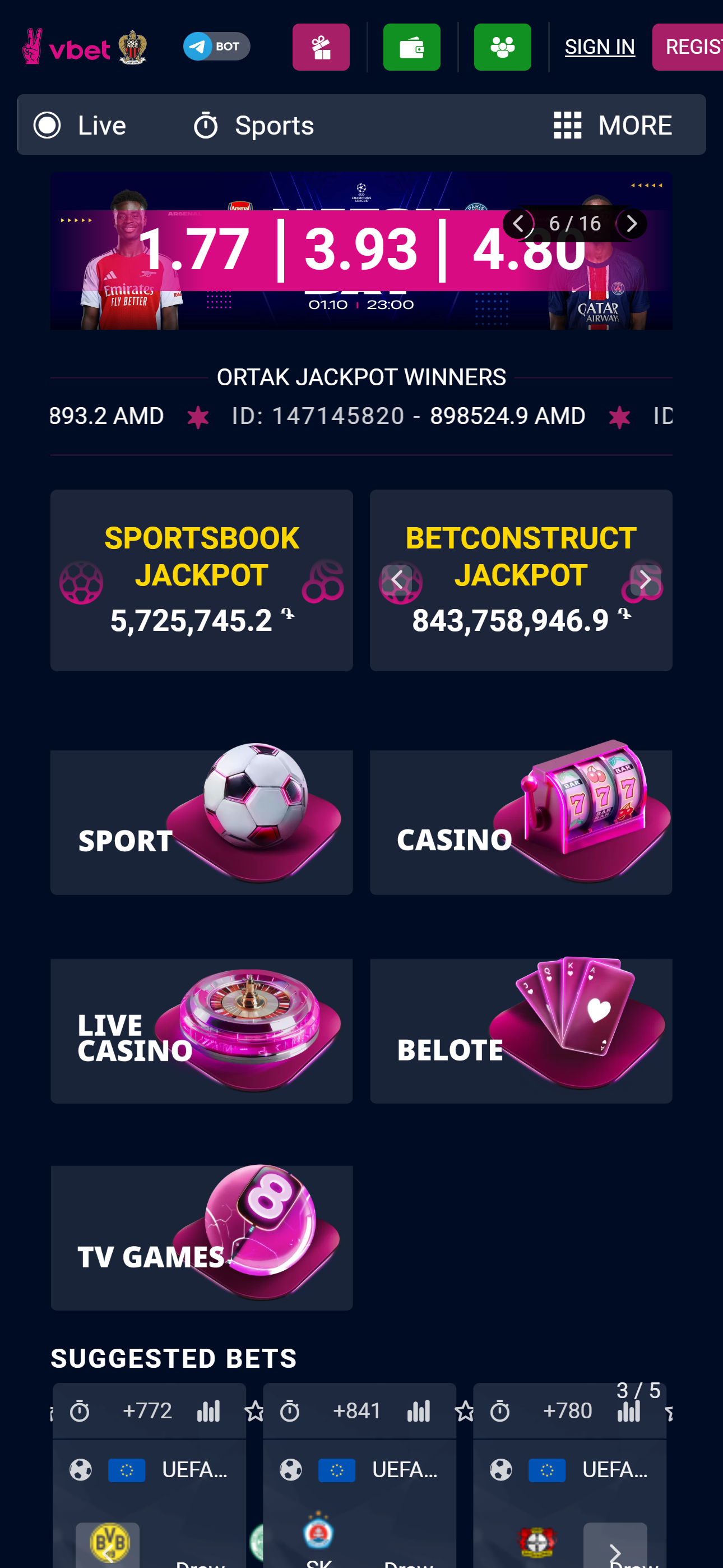 Vbet Casino